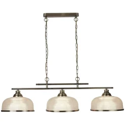 Sale Searchlight Billardleuchte Esstisch B: 99 cm in Messing antik 3x E27