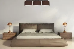 Online Belis Blendarme Deckenlampe Stoff Schwarz Braun E27 L:100 cm