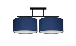 Sale Belis Blendarme Deckenlampe Stoff Schwarz Blau Weiß E27 70 cm