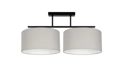 Belis Blendarme Deckenlampe Stoff Schwarz Grau Weiß E27 70 cm* Bürolampen|Wohnzimmerlampen