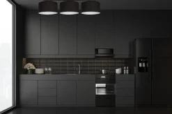 Belis Blendarme Deckenlampe Stoff Schwarz Weiß E27 3-flammig* Bürolampen|Wohnzimmerlampen