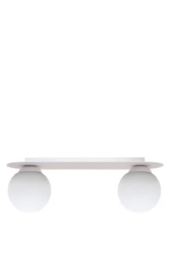 New Belis Blendarme Deckenleuchte Glaskugeln Weiß E27 2-flammig