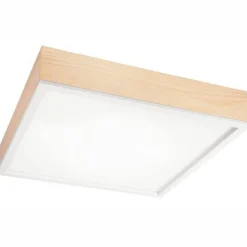 Lamkur Blendarme Deckenleuchte Glas Holz Pinie E27 L:48 cm* Wohnzimmerlampen|Glaslampen