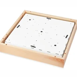 Lamkur Blendarme Deckenleuchte Glas Holz Pinie E27 L:48 cm* Wohnzimmerlampen|Glaslampen