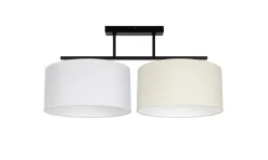 Online Belis Blendarme Deckenleuchte Stoff Weiß Ecru E27 L:70 cm