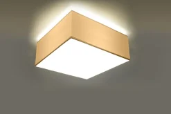 Sollux Blendarme Deckenleuchte Weiß Modern 25 cm quadratisch E27* Deckenleuchten|Flurlampen