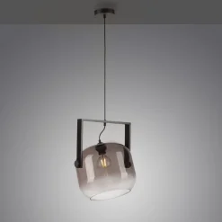 Just Light Blendarme Hängelampe Glas Metall L:35 cm E27 Industrie* Hängelampen|Bürolampen