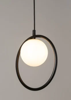 Sigma Blendarme Hängelampe Schwarz Metall Kugel Ø12 cm G9* Kugellampen|Moderne Lampen