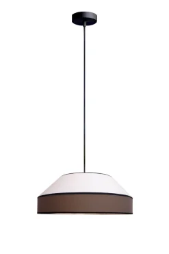 Sale Belis Blendarme Hängelampe Stoff Schwarz Weiß E27 Ø45 cm