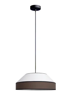 Sale Belis Blendarme Hängelampe Stoff Schwarz Weiß E27 Ø45 cm