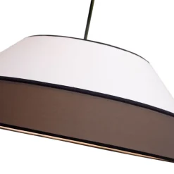 Sale Belis Blendarme Hängelampe Stoff Schwarz Weiß E27 Ø45 cm