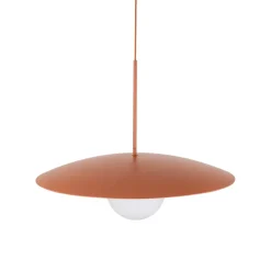 TK Lighting Blendarme Hängelampe Ziegelrot Metall Glas E27 Ø65 cm* Bürolampen|Schlafzimmer Lampen