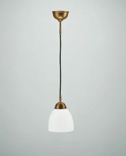 Berliner Messingleuchten Blendarme Hängeleuchte Berliner Messing Glas E27 Ø15 cm* Hängelampen|Bürolampen