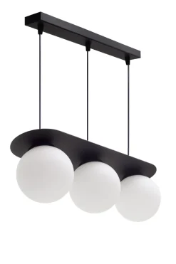 Belis Blendarme Hängeleuchte Glaskugeln E27 3-flmg Schwarz* Hängelampen|Bürolampen