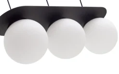 Belis Blendarme Hängeleuchte Glaskugeln E27 3-flmg Schwarz* Hängelampen|Bürolampen