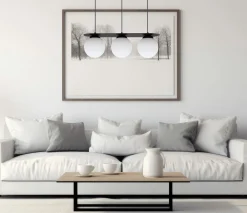 Belis Blendarme Hängeleuchte Glaskugeln E27 3-flmg Schwarz* Hängelampen|Bürolampen