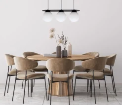 Belis Blendarme Hängeleuchte Glaskugeln E27 3-flmg Schwarz* Hängelampen|Bürolampen