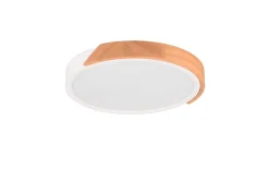 Trio Reality Blendarme LED Deckenlampe Holz rund Ø31,5 cm 20 W Weiß* Flurlampen|Bürolampen