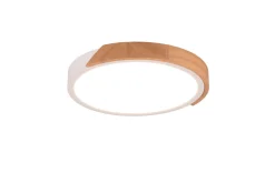 Trio Reality Blendarme LED Deckenlampe Holz rund Ø31,5 cm 20 W Weiß* Flurlampen|Bürolampen