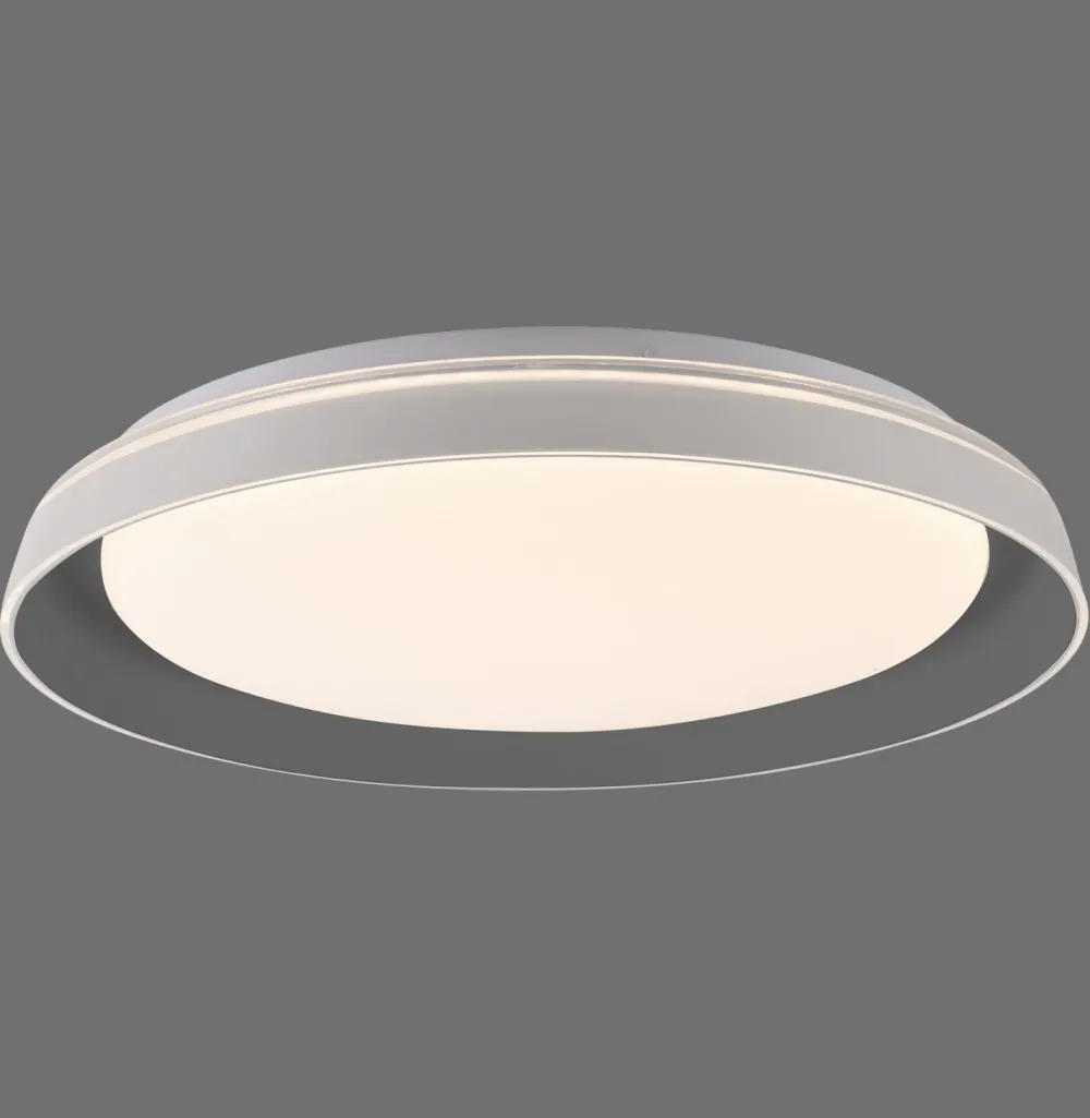 Just Light Blendarme LED Deckenlampe Grau Ø43 cm 2630 lm dimmbar* Deckenleuchten|Flurlampen