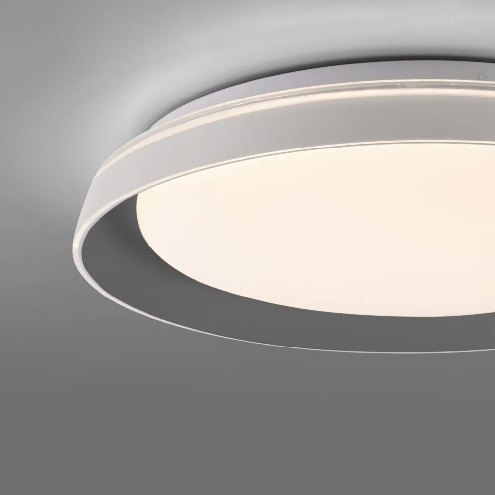 Just Light Blendarme LED Deckenlampe Grau Ø43 cm 2630 lm dimmbar* Deckenleuchten|Flurlampen