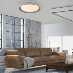 Just Light Blendarme LED Deckenlampe Grau Ø43 cm 2630 lm dimmbar* Deckenleuchten|Flurlampen