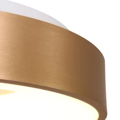 Online Steinhauer Blendarme LED Deckenlampe in Gold Weiß Ø30 cm stilvoll