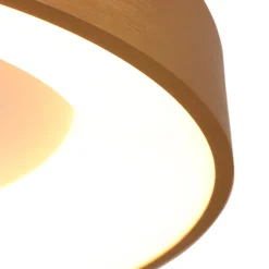 Online Steinhauer Blendarme LED Deckenlampe in Gold Weiß Ø30 cm stilvoll