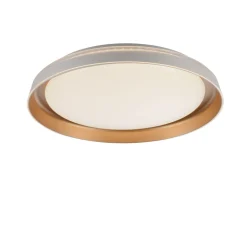 Just Light Blendarme LED Deckenlampe Weiß Messing Ø43 cm dimmbar* Deckenleuchten|Flurlampen