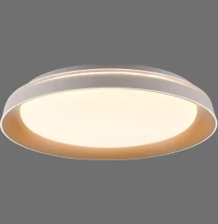 Just Light Blendarme LED Deckenlampe Weiß Messing Ø43 cm dimmbar* Deckenleuchten|Flurlampen