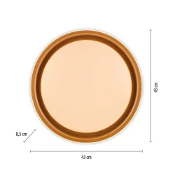 Just Light Blendarme LED Deckenlampe Weiß Messing Ø43 cm dimmbar* Deckenleuchten|Flurlampen