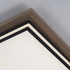 Discount Paul Neuhaus Blendarme LED Deckenleuchte dimmbar Holz B:53,4 cm 44 W