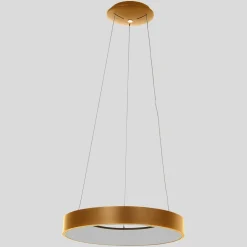 Best Steinhauer Blendarme LED Pendelleuchte in Gold Weiß Ø48 cm rund