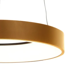Best Steinhauer Blendarme LED Pendelleuchte in Gold Weiß Ø48 cm rund