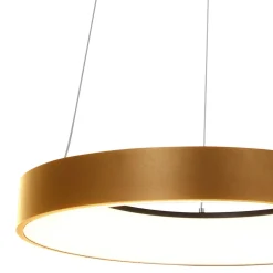 Best Steinhauer Blendarme LED Pendelleuchte in Gold Weiß Ø48 cm rund