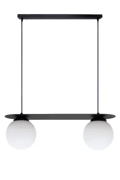 New Belis Blendarme Pendelleuchte Glaskugeln E27 2-flmg Schwarz