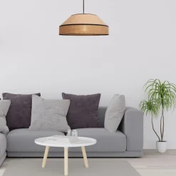 Belis Blendarme Pendelleuchte Jute Natur E27 Ø45 cm wohnlich* Wohnzimmerlampen|Metall Lampen