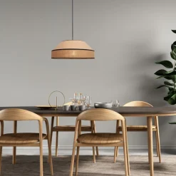 Belis Blendarme Pendelleuchte Jute Natur E27 Ø45 cm wohnlich* Wohnzimmerlampen|Metall Lampen