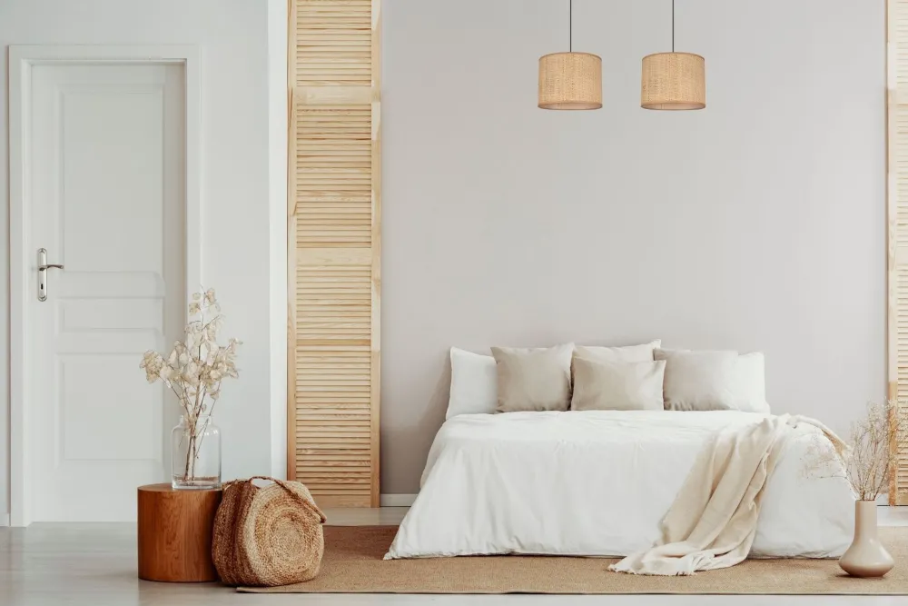 Belis Blendarme Pendelleuchte Stoff Braun E27 50 cm länglich* Hängelampen|Bürolampen