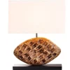 Best Invicta Interior Blendarme Tischlampe Stoff Akazie Kautschuk wohnlich