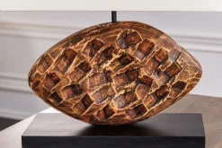 Best Invicta Interior Blendarme Tischlampe Stoff Akazie Kautschuk wohnlich