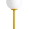ALDEX Blendarme Tischleuchte Metall Gelb 35 cm E14 Glas Weiß* Tischlampen|Kugellampen