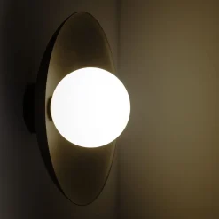 Discount TK Lighting Blendarme Wandlampe Schwarz Metall Glas G9 Ø28 cm