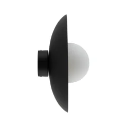 Discount TK Lighting Blendarme Wandlampe Schwarz Metall Glas G9 Ø28 cm