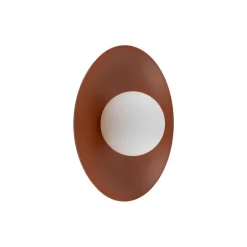 TK Lighting Blendarme Wandleuchte Ziegelrot Metall Glas G9 Ø28 cm* Wandleuchten|Flurlampen