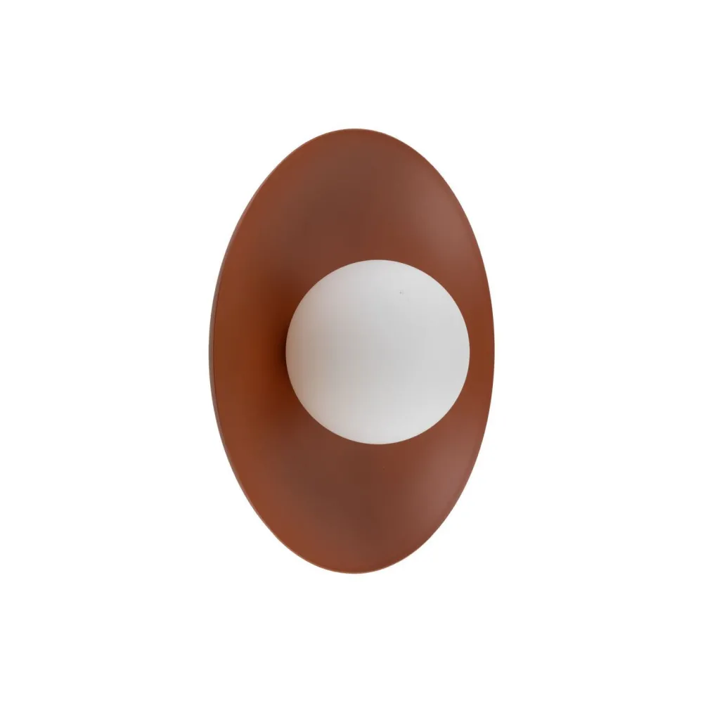 TK Lighting Blendarme Wandleuchte Ziegelrot Metall Glas G9 Ø28 cm* Wandleuchten|Flurlampen