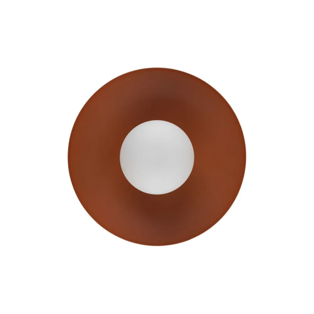 TK Lighting Blendarme Wandleuchte Ziegelrot Metall Glas G9 Ø28 cm* Wandleuchten|Flurlampen