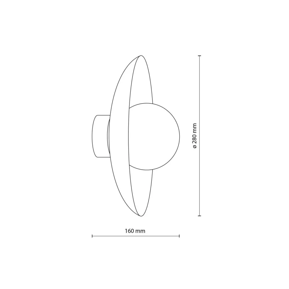 TK Lighting Blendarme Wandleuchte Ziegelrot Metall Glas G9 Ø28 cm* Wandleuchten|Flurlampen