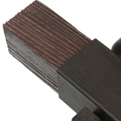 New Luminex Braune Wandleuchte Echt Holz Metall Made in EU E27