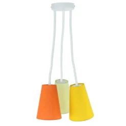 Easylight Bunte Deckenlampe 3-flmg Orange Gelb Grün flexibel*Kinder Kinderzimmerlampen|Kinderlampen
